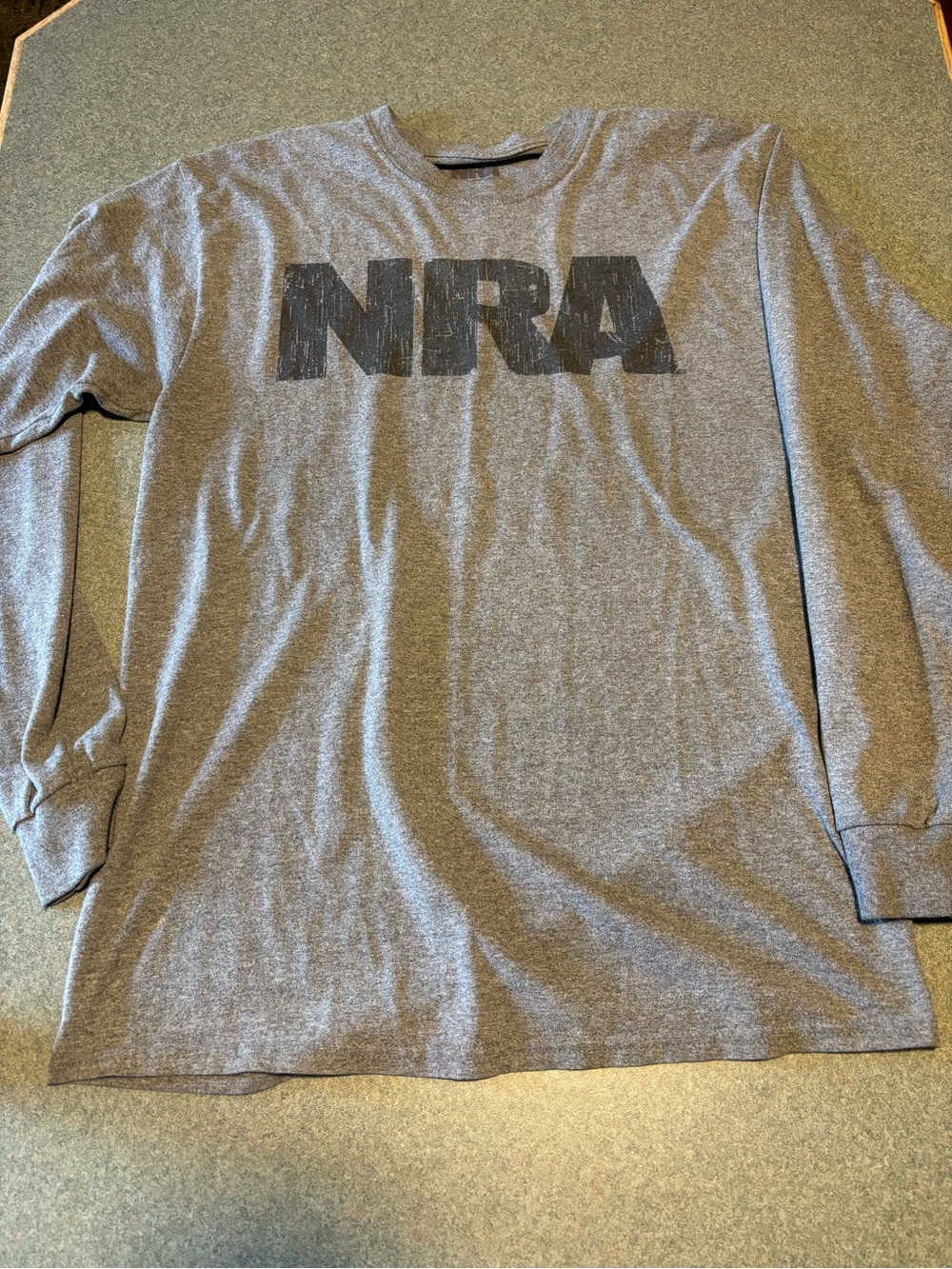 Logo Long Sleeve Crew Tee - Gray